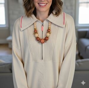 Luxury Soft Knit Cowl Neck Sweater Size L